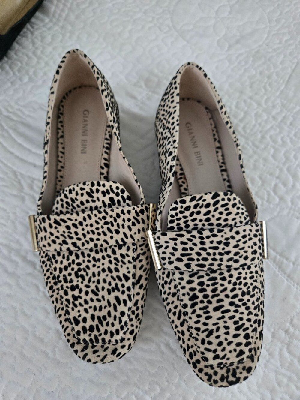 Gianni Bini animal print Loafers, size 6.5
